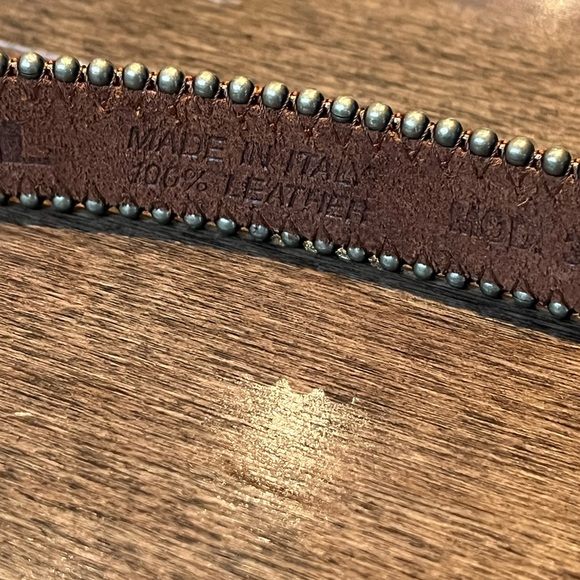 NWT RARE DIESEL oval buckle belt in orange metallic size 75/small. - Picture 10 of 10